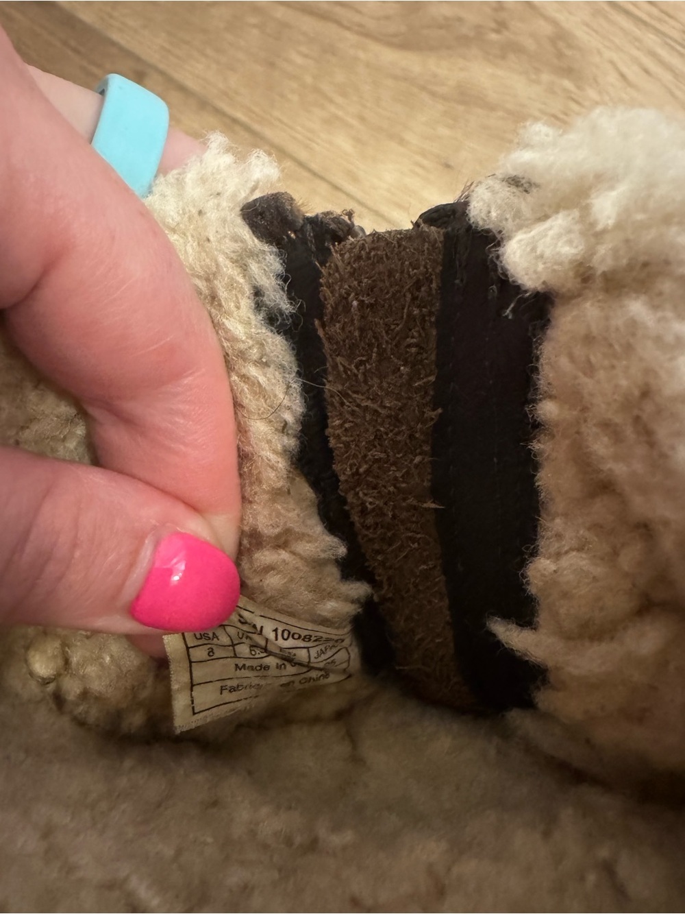 UGG Brown Suede Shearling Ankle Booties - Picture 7 of 7